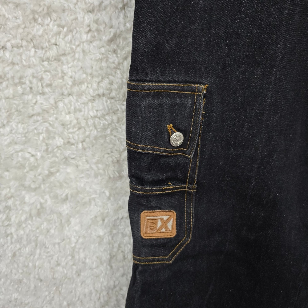 Brooklyn Xpress Cargo‎ Jeans Mens 34 (fits 30x33) Black Baggy Streetwear Y2K - Picture 4 of 15